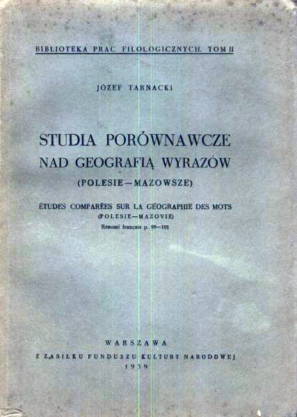 Studia porównawcze nad geografia wyrazów