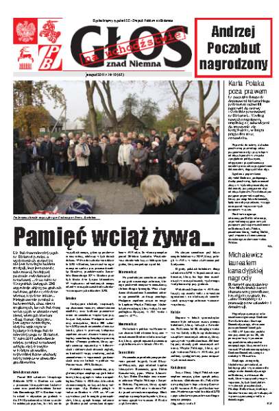 Głos znad Niemna na Uchodźstwie 10 (63) 2011