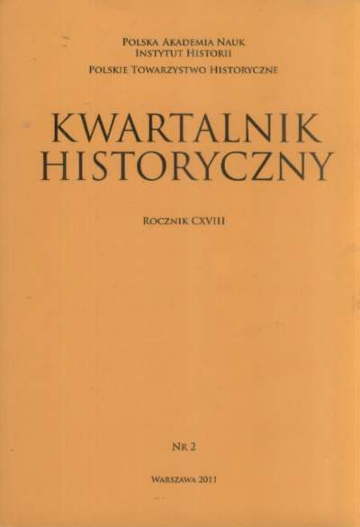 Kwartalnik Historyczny Rocznik CXVIII - 2011 - 2