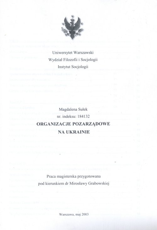 Organizacje pozarządowe na Ukrainie