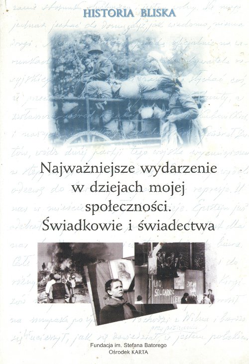 Najważniejsze wydarzenie w dziejach mojej społeczności