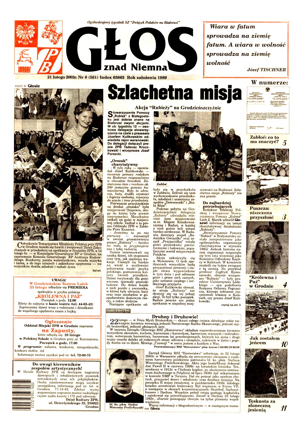 Głos znad Niemna 08 (561) 2003