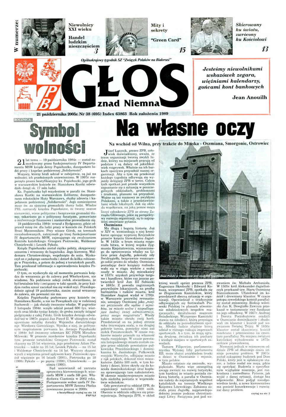 Głos znad Niemna 38 (695) 2005