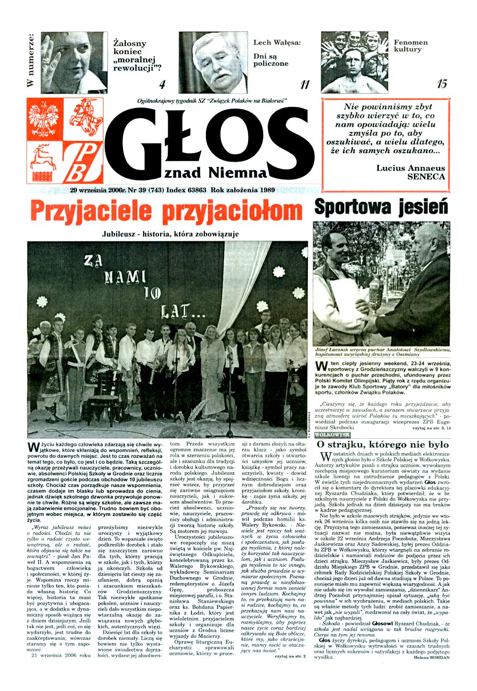 Głos znad Niemna 39 (743) 2006