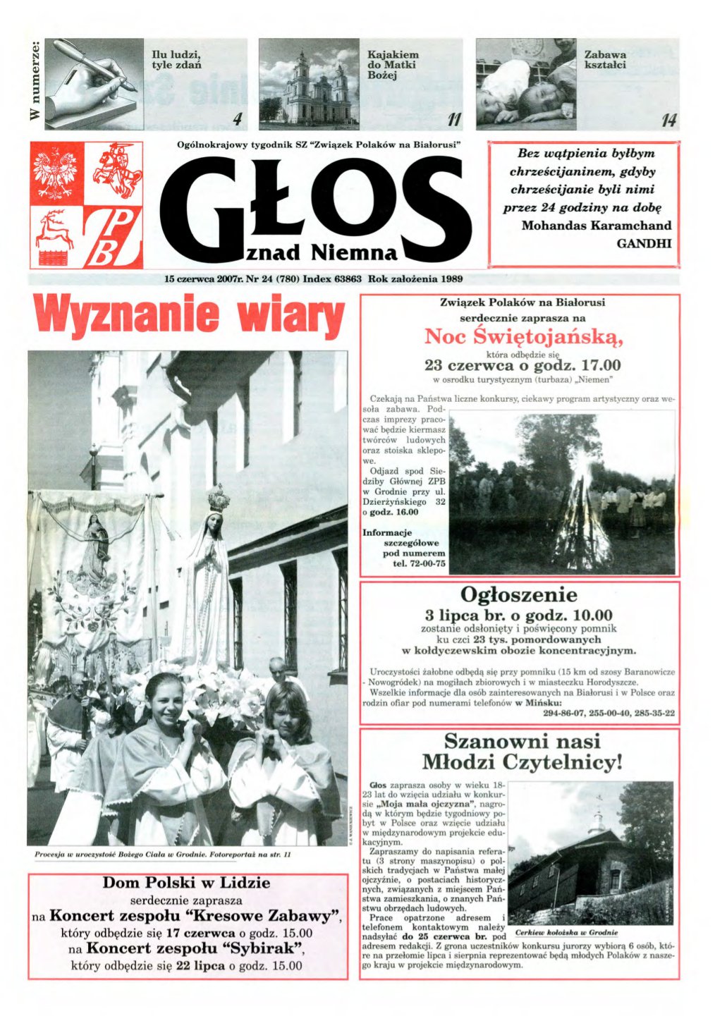 Głos znad Niemna 24 (780) 2007