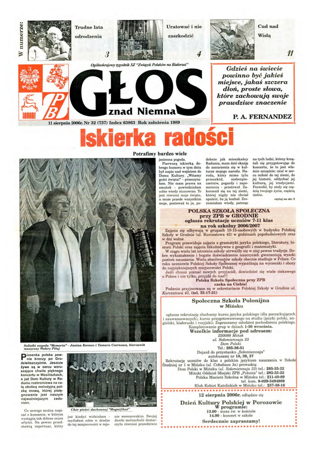 Głos znad Niemna 32 (788) 2007