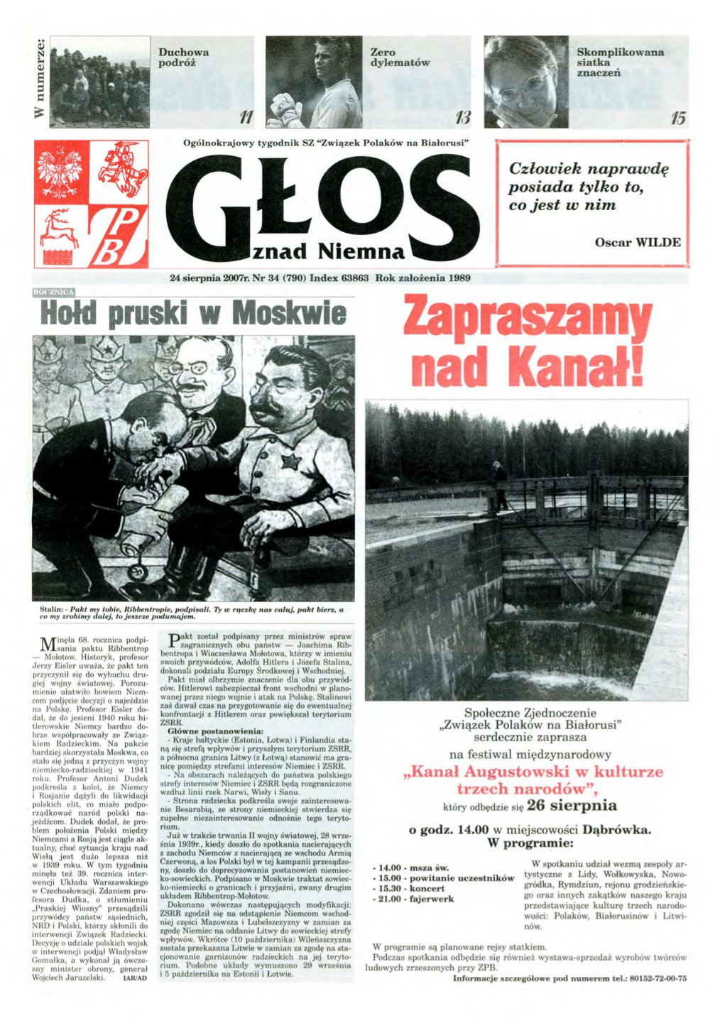 Głos znad Niemna 34 (790) 2007