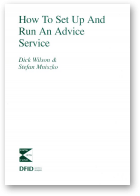 Wilson Dick, Mniszko Stefan, How To Set Up And Run An Advice Service