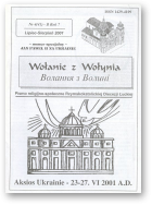Wołanie z Wołynia, 4 (41) 2001