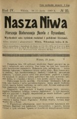 Наша Ніва (1906-1915) 25/1909