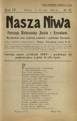 Наша Ніва (1906-1915) 27/1909