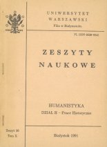 Zeszyty Naukowe Filii Uniwersytetu Warszawskiego w Białymstoku Zeszyt 56, Tom X